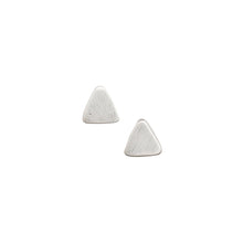 Load image into Gallery viewer, Petite Solid Sterling Triangle Studs
