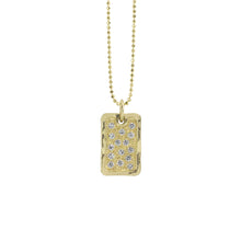 Load image into Gallery viewer, Deft Small 14K Gold Dog Tag
