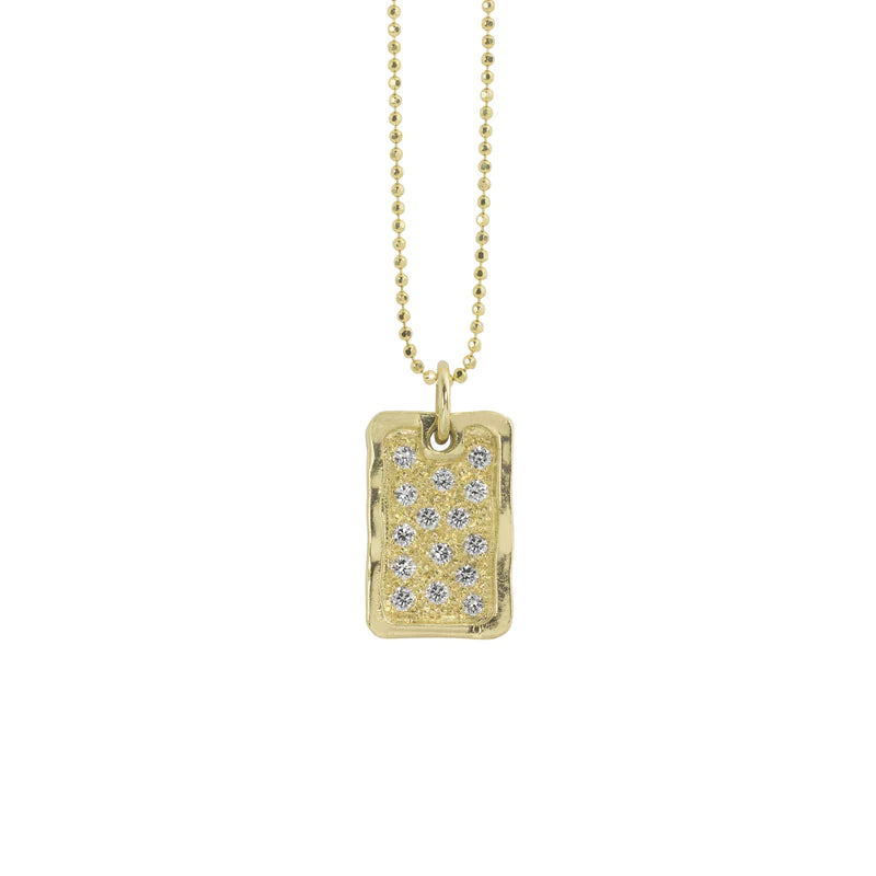 Deft Small 14K Gold Dog Tag