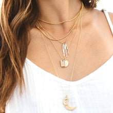 Load image into Gallery viewer, Deft Small 14K Gold Dog Tag
