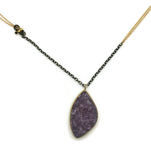 Load image into Gallery viewer, Amethyst Drusy Necklace
