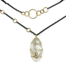 Load image into Gallery viewer, Oval Negative Quartz Necklace
