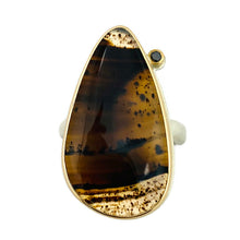 Load image into Gallery viewer, Montana Agate on Groovy Band
