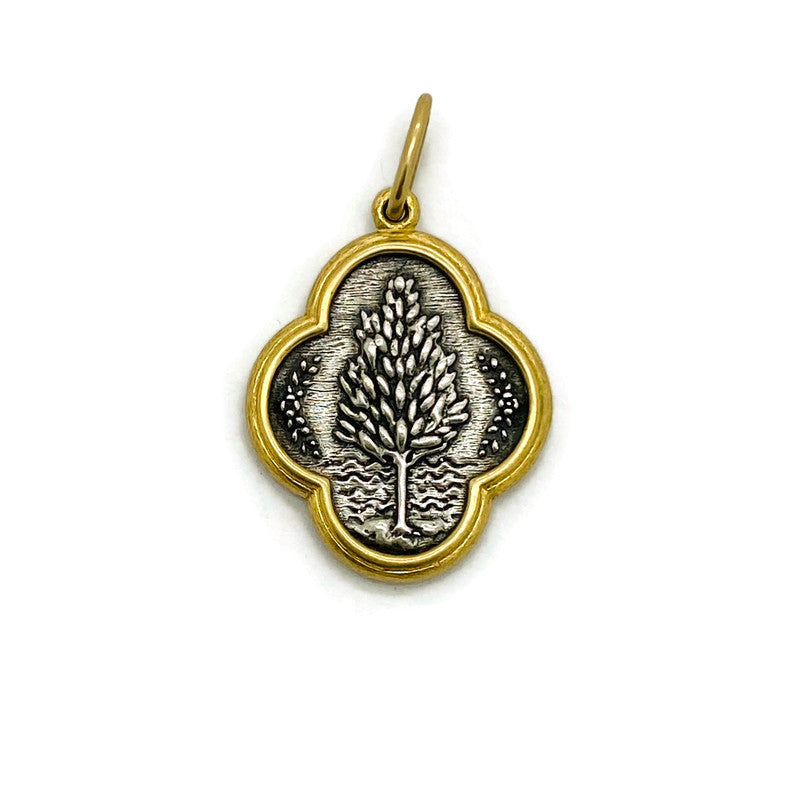 Slim Tree Charms in Silver and Gold