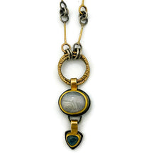 Load image into Gallery viewer, Silver and Blue Sapphire Necklace
