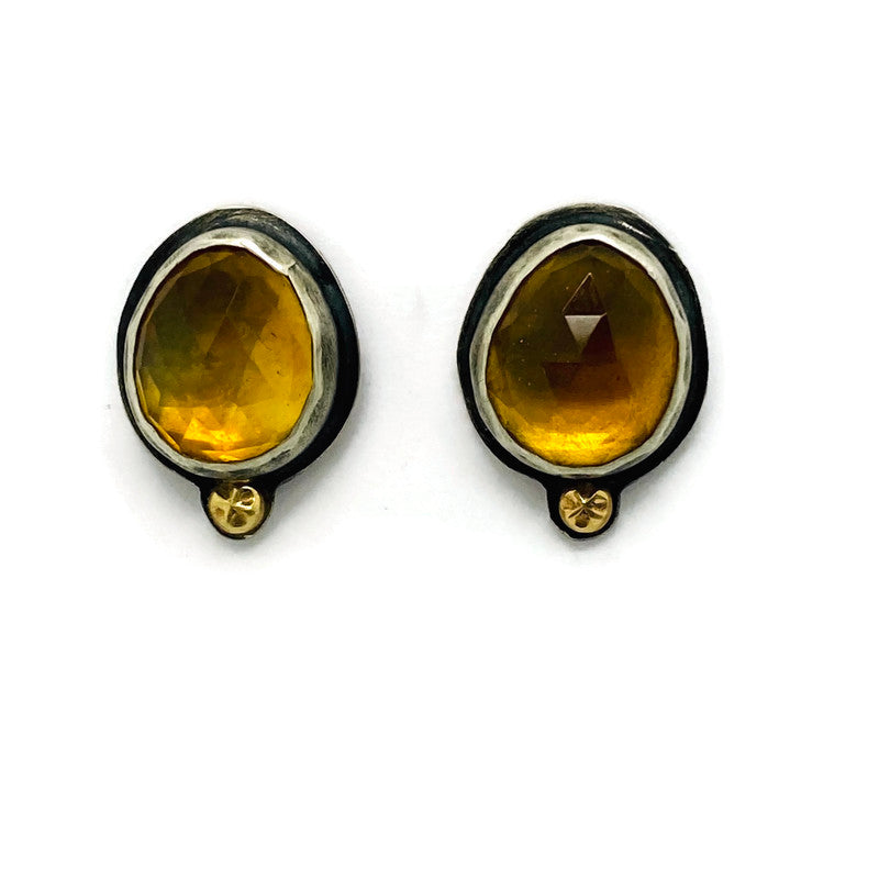 Faceted Citrine Earrings