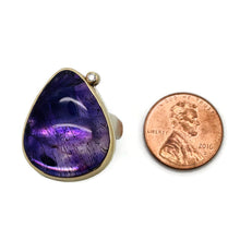 Load image into Gallery viewer, Teardrop Amethyst on Groovy Band
