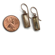 Load image into Gallery viewer, Rectangular Imperial Topaz Earrings
