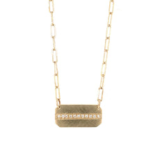 Load image into Gallery viewer, Rectangular Pendant 14K Maly Necklace
