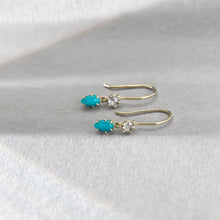 Load image into Gallery viewer, Turquoise Droplet Earrings
