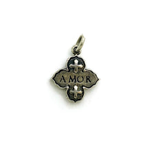 Load image into Gallery viewer, Silver Baby Diamond Cross Charm
