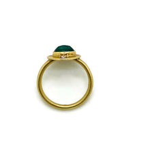 Load image into Gallery viewer, Green Tourmaline &amp; 14k Gold Ring
