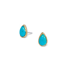Load image into Gallery viewer, Turquoise Teardrop Earrings
