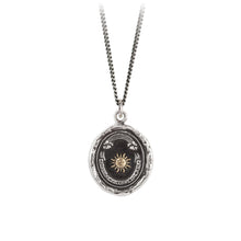 Load image into Gallery viewer, Rainbow 14K Gold on Silver Talisman
